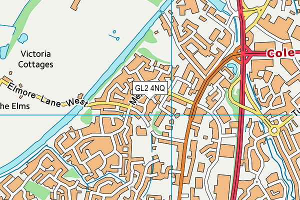 GL2 4NQ map - OS VectorMap District (Ordnance Survey)