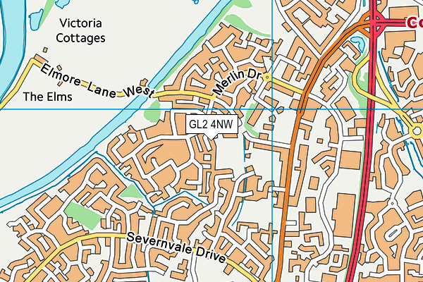 GL2 4NW map - OS VectorMap District (Ordnance Survey)
