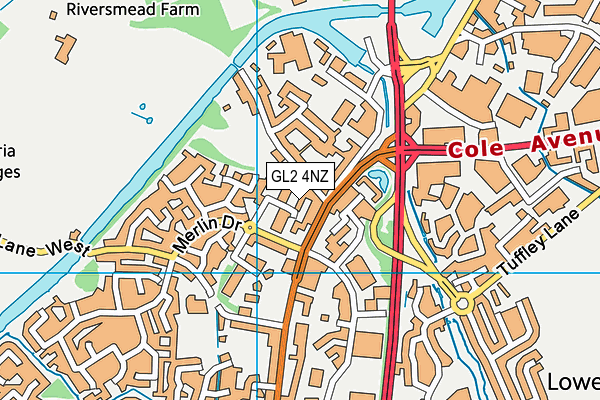 Map of GLOUCESTER PROPERTY CENTRE LIMITED at district scale