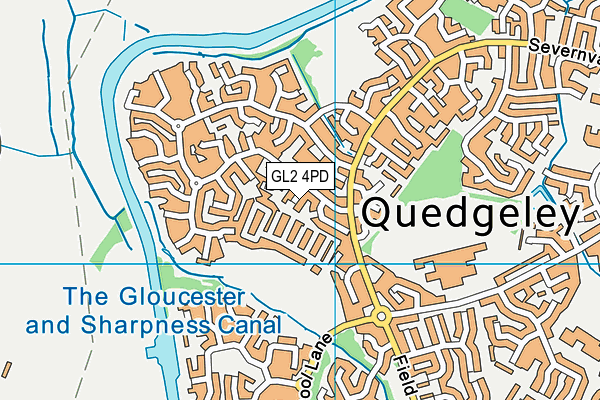 GL2 4PD map - OS VectorMap District (Ordnance Survey)