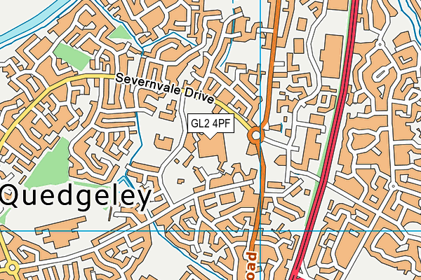 GL2 4PF map - OS VectorMap District (Ordnance Survey)