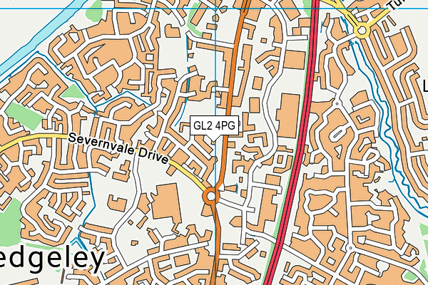 GL2 4PG map - OS VectorMap District (Ordnance Survey)