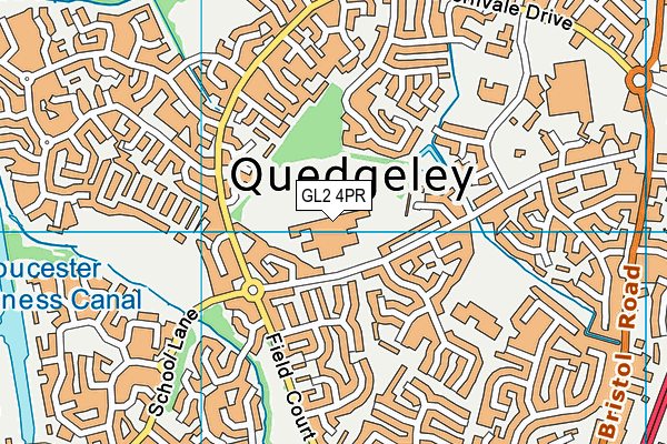 Severn Vale School map (GL2 4PR) - OS VectorMap District (Ordnance Survey)