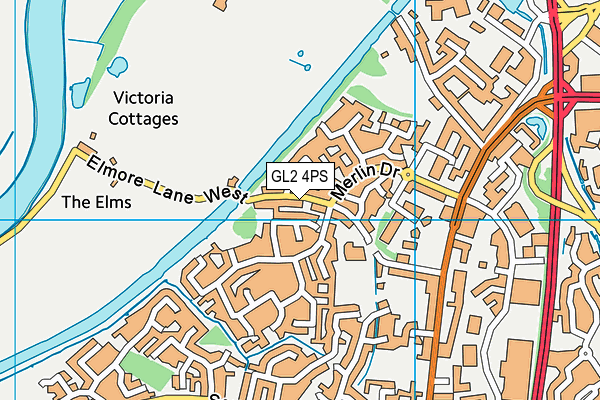 GL2 4PS map - OS VectorMap District (Ordnance Survey)