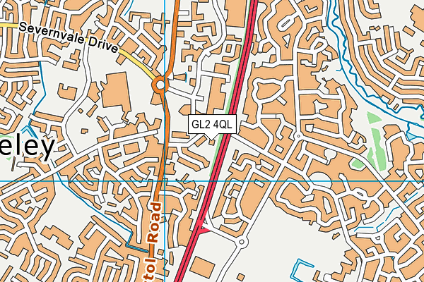 GL2 4QL map - OS VectorMap District (Ordnance Survey)