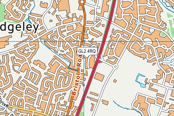 GL2 4RQ map - OS VectorMap District (Ordnance Survey)