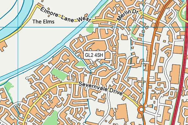 GL2 4SH map - OS VectorMap District (Ordnance Survey)