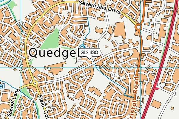 GL2 4SQ map - OS VectorMap District (Ordnance Survey)