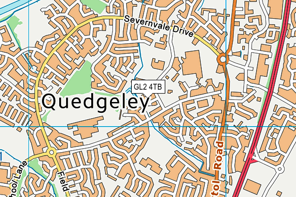 GL2 4TB map - OS VectorMap District (Ordnance Survey)