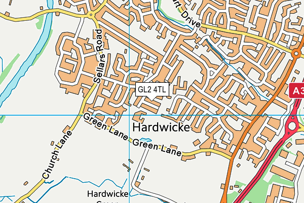 GL2 4TL map - OS VectorMap District (Ordnance Survey)