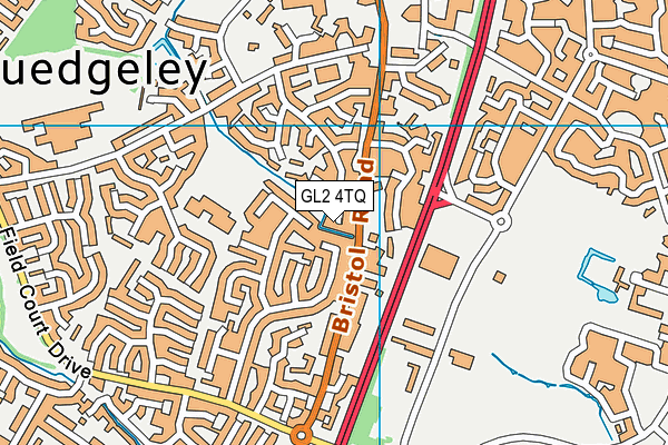 GL2 4TQ map - OS VectorMap District (Ordnance Survey)