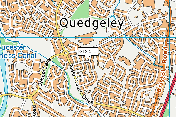 GL2 4TU map - OS VectorMap District (Ordnance Survey)