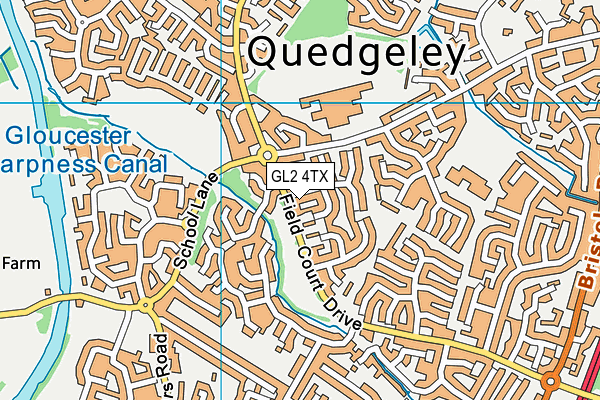 GL2 4TX map - OS VectorMap District (Ordnance Survey)