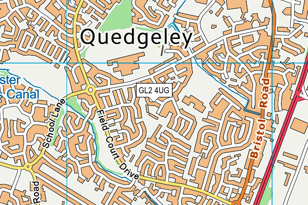GL2 4UG map - OS VectorMap District (Ordnance Survey)