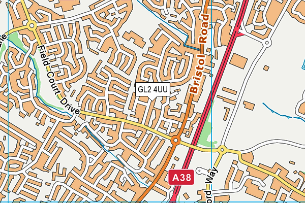 GL2 4UU map - OS VectorMap District (Ordnance Survey)