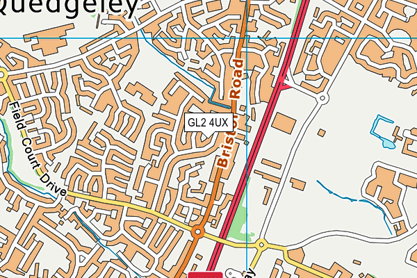 GL2 4UX map - OS VectorMap District (Ordnance Survey)
