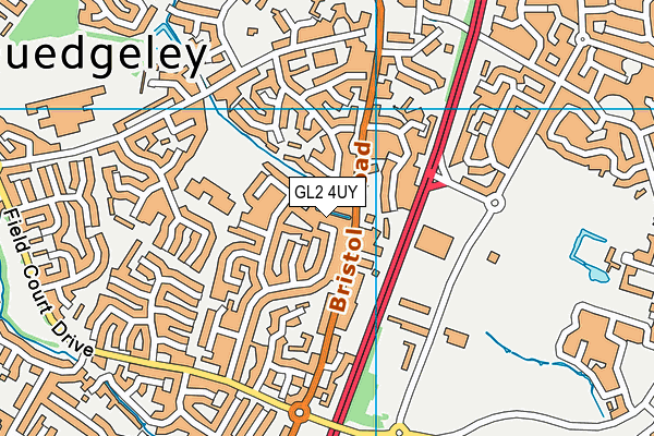 GL2 4UY map - OS VectorMap District (Ordnance Survey)