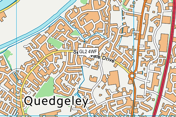 GL2 4WF map - OS VectorMap District (Ordnance Survey)