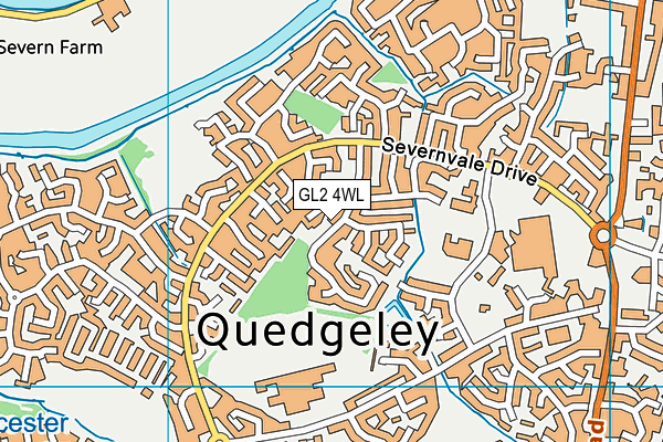 GL2 4WL map - OS VectorMap District (Ordnance Survey)