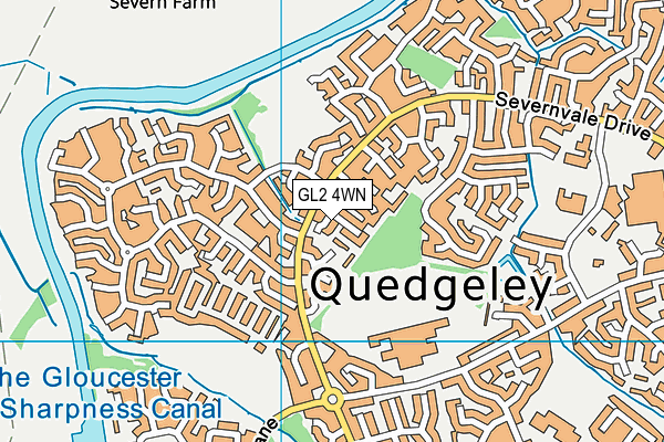 GL2 4WN map - OS VectorMap District (Ordnance Survey)