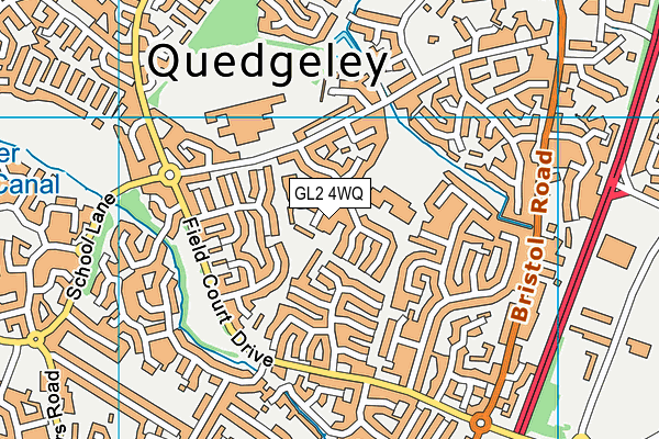 GL2 4WQ map - OS VectorMap District (Ordnance Survey)