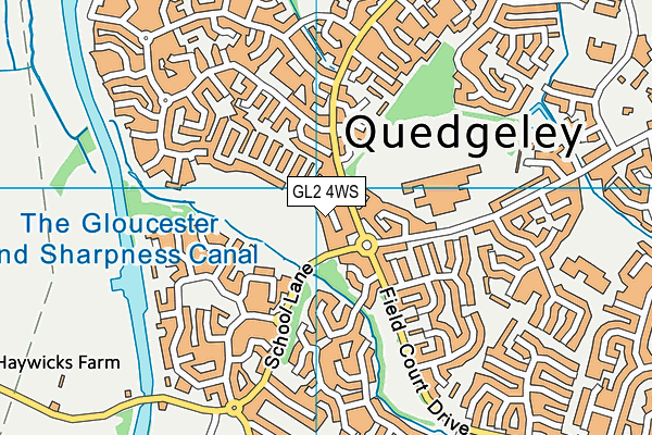 GL2 4WS map - OS VectorMap District (Ordnance Survey)