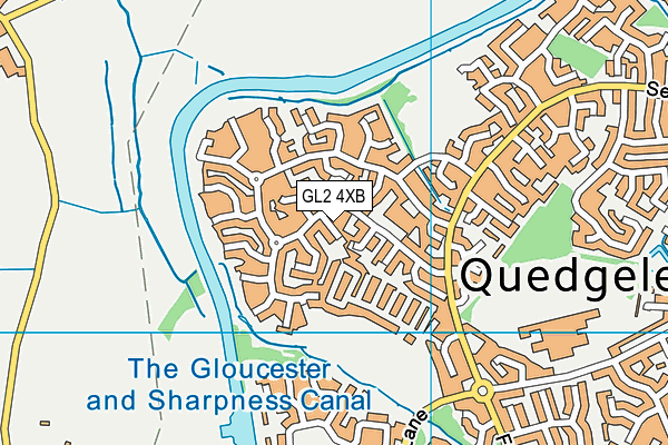 GL2 4XB map - OS VectorMap District (Ordnance Survey)