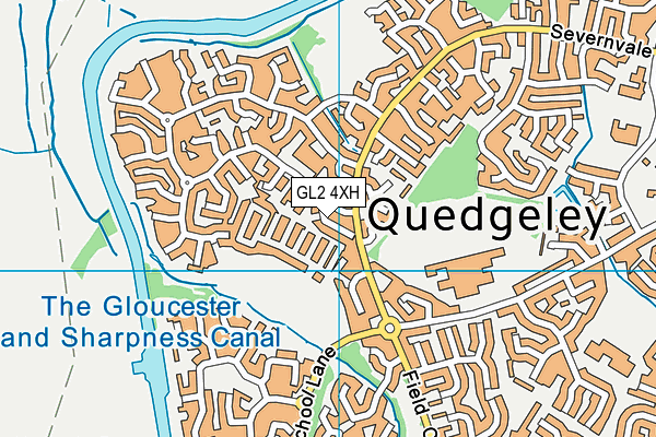 GL2 4XH map - OS VectorMap District (Ordnance Survey)