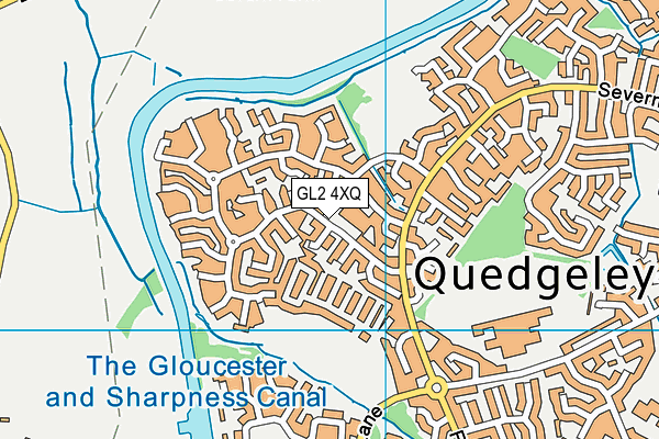 GL2 4XQ map - OS VectorMap District (Ordnance Survey)