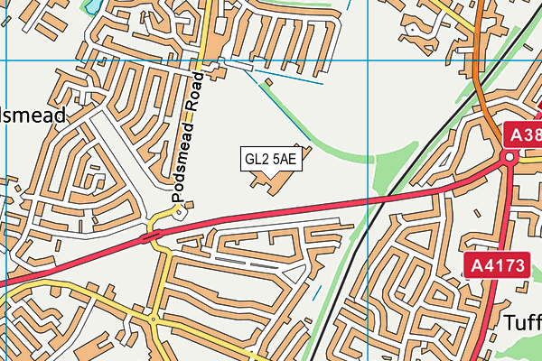 The Crypt School map (GL2 5AE) - OS VectorMap District (Ordnance Survey)