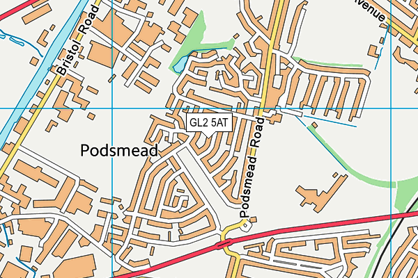 GL2 5AT map - OS VectorMap District (Ordnance Survey)