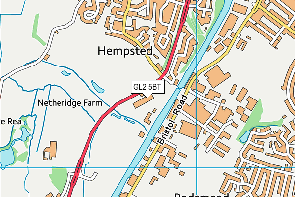 GL2 5BT map - OS VectorMap District (Ordnance Survey)