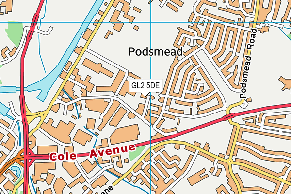 Map of GLOUCESTER PLUMBING & HEATING LIMITED at district scale