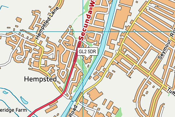 GL2 5DR map - OS VectorMap District (Ordnance Survey)