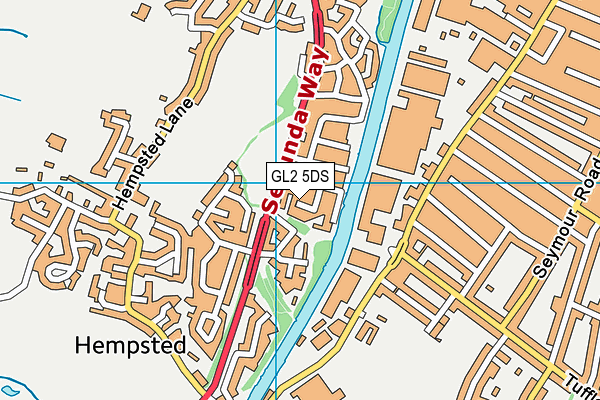 GL2 5DS map - OS VectorMap District (Ordnance Survey)