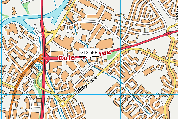 GL2 5EP map - OS VectorMap District (Ordnance Survey)