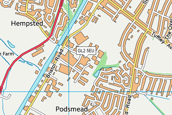 GL2 5EU map - OS VectorMap District (Ordnance Survey)