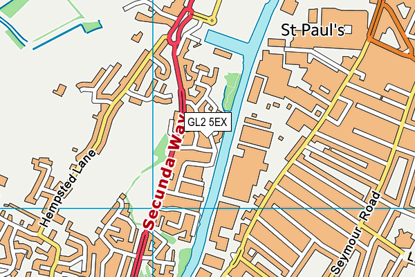 GL2 5EX map - OS VectorMap District (Ordnance Survey)