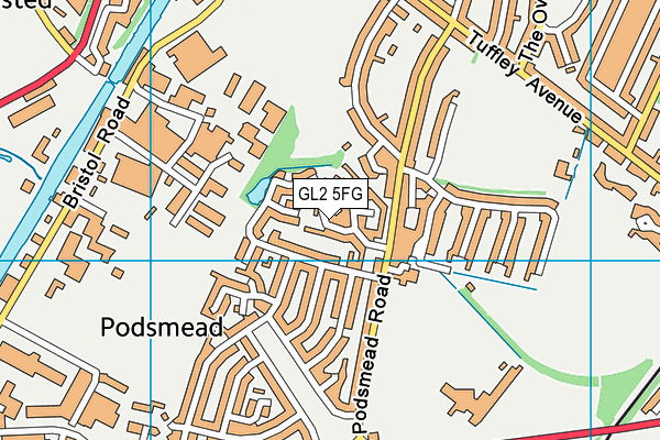 GL2 5FG map - OS VectorMap District (Ordnance Survey)