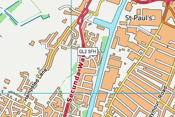 GL2 5FH map - OS VectorMap District (Ordnance Survey)