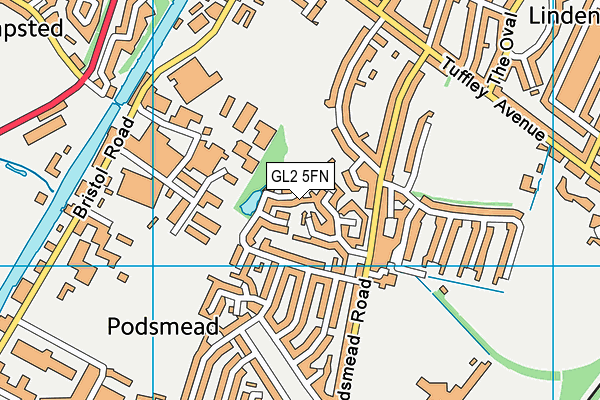 GL2 5FN map - OS VectorMap District (Ordnance Survey)