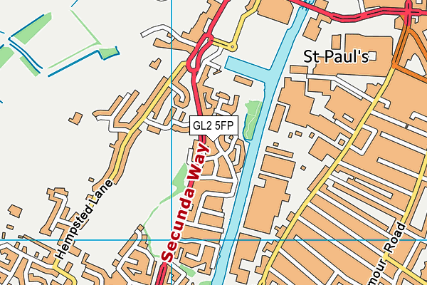 GL2 5FP map - OS VectorMap District (Ordnance Survey)