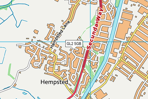 GL2 5GB map - OS VectorMap District (Ordnance Survey)