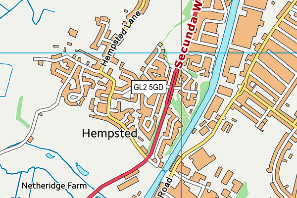 GL2 5GD map - OS VectorMap District (Ordnance Survey)