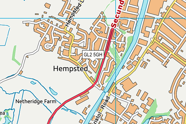 GL2 5GH map - OS VectorMap District (Ordnance Survey)