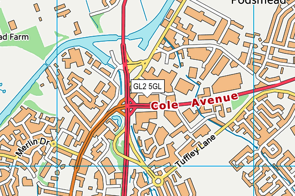 GL2 5GL map - OS VectorMap District (Ordnance Survey)