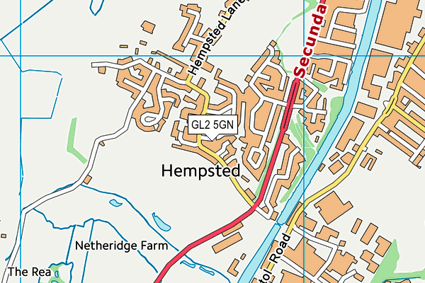 GL2 5GN map - OS VectorMap District (Ordnance Survey)