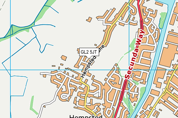 GL2 5JT map - OS VectorMap District (Ordnance Survey)