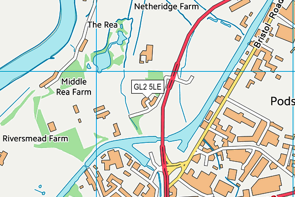 GL2 5LE map - OS VectorMap District (Ordnance Survey)