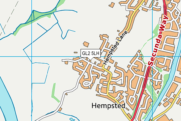 Hempsted Church of England Primary School map (GL2 5LH) - OS VectorMap District (Ordnance Survey)